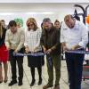 Autoridades del evento en corte del listón