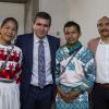 Alumnos junto a funcionarios del sems de la udeg