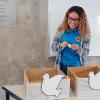 Alumna en estand