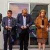 Autoridades del evento en corte del listón