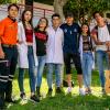 Grupo de alumnos que participan en actividades recreativas, culturales, de salud y académicas de los planteles