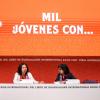 Laura Restrepo en presidium en FIL Joven