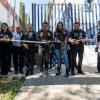 Autoridades del evento en corte de listón