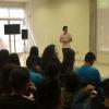 Expositor en auditorio
