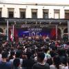 Integrantes del presidium frente a asistentes al evento