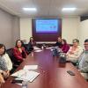 Autoridades del evento en reunión