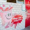 Fachada de la Sala de descanso menstrual en la Preparatoria de Puerto Vallarta