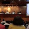 Autoridades del presidium en auditorio