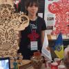 Alumna en stand