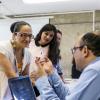 Docentes sostienen diálogo durante el coloquio