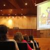 Académicos del SEMS en el auditorio del edificio Valentín Gómez Farías