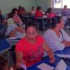 Padres de familia en aula