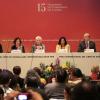 Mesa del presidium en auditorio de FIL