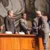 Autoridades del evento en presidium