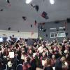 Alumnos que egresaron en auditorio