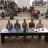 Mesa del presidium en un evento del Primer Festival Ecológico, organizado por la Preparatoria de Jalostotitlán