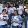 Grupo de alumnos en patio del plantel