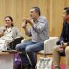 Ecos de la FIL escritor Andrea Bajani en charla frente a asistentes