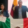 Alumna junto a su asesor