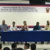 Integrantes del presidium en auditorio