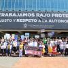 Participantes en contingente caminata por la autonomía Caminata por la Autonomía, la Educación y la Salud