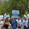 Participantes en contingente caminata por la autonomía Caminata por la Autonomía, la Educación y la Salud