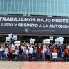 Participantes en contingente caminata por la autonomía Caminata por la Autonomía, la Educación y la Salud