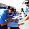 brigada que participo en la jornada de atención médica atendiendo pacientes