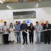 Autoridades del evento en corte de listón
