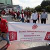 Participantes en contingente caminata por la autonomía Caminata por la Autonomía, la Educación y la Salud