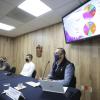 Integrantes mesa en rueda de prensa