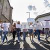 Participantes en marcha