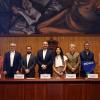 Autoridades del evento en presidium