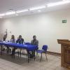 Integrantes del presidium en auditorio