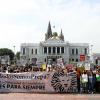 Participantes en contingente caminata por la autonomía Caminata por la Autonomía, la Educación y la Salud