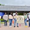 Alumnos se manifestaron en visita de Gobernador de Jalisco
