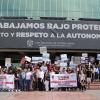Participantes en contingente caminata por la autonomía Caminata por la Autonomía, la Educación y la Salud