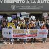 Participantes en contingente caminata por la autonomía Caminata por la Autonomía, la Educación y la Salud