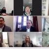 Captura de pantalla con los participantes en el evento virtual