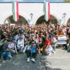 Participantes en contingente caminata por la autonomía Caminata por la Autonomía, la Educación y la Salud