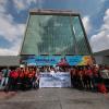 Participantes en contingente caminata por la autonomía Caminata por la Autonomía, la Educación y la Salud