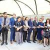 Autoridades del evento en corte de listón