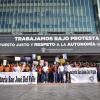 Participantes en contingente caminata por la autonomía Caminata por la Autonomía, la Educación y la Salud