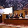 Autoridades del evento en presidium