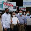 Participantes en contingente caminata por la autonomía