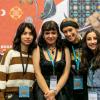 Autoridades del evento junto a participantes