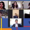 Captura de pantalla con los participantes en el evento