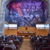 Autoridades del evento en presidium frente a consejeros en sesión del c g u