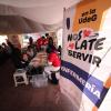 Participantes de brigada Nos late servir