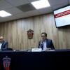 Autoridades de la u de g en rueda de prensa